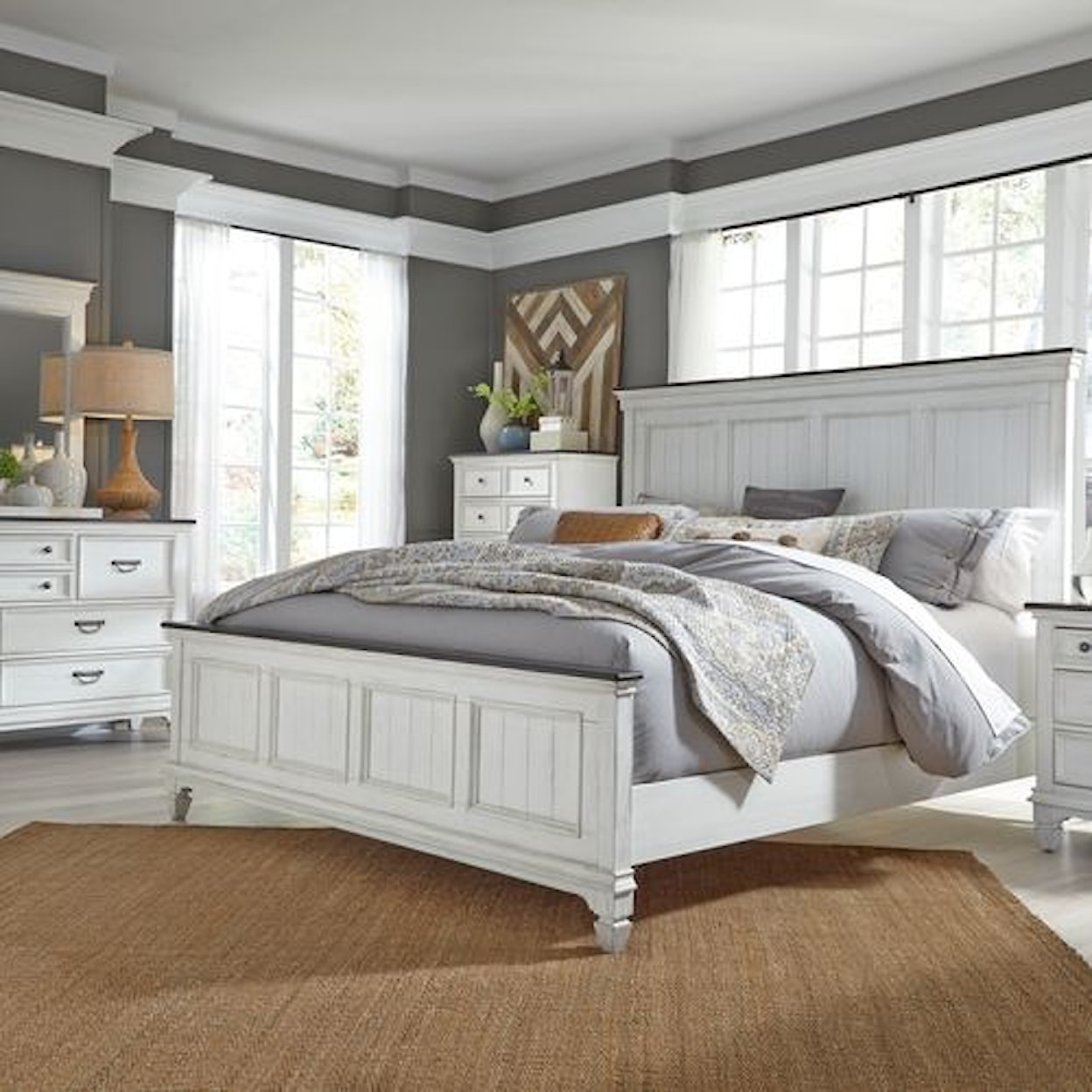 Liberty Furniture Allyson Park 4-Piece California King Bedroom Group