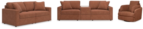3-Piece Sectional Sofa, 2-Piece Sectional Loveseat And Swivel Glider Recliner
