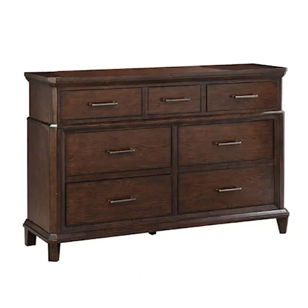 Transitional 7-Drawer Dresser