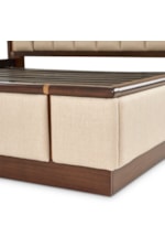 Michael Amini Mason Park Modern Upholstered King Lift-Storage Bed with USB Ports