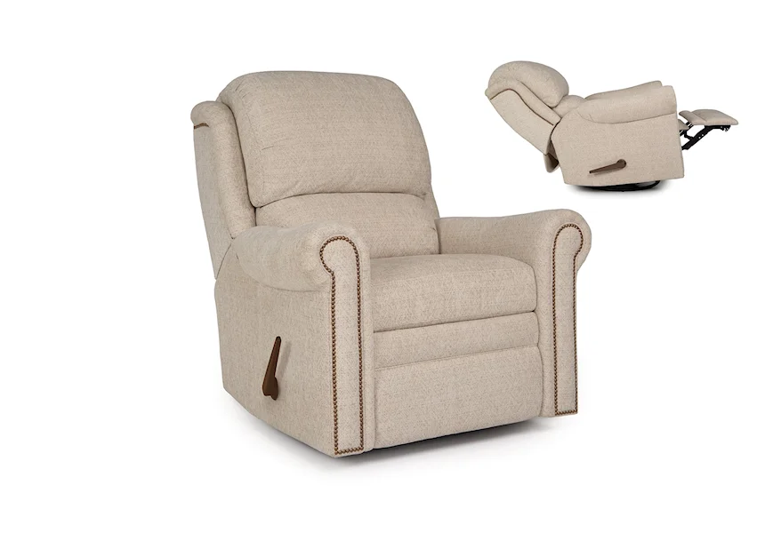 780 Swivel Glider Reclining Chair by Smith Brothers at Gill Brothers Furniture & Mattress