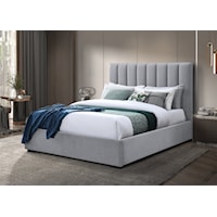Contemporary Upholstered Bed - King