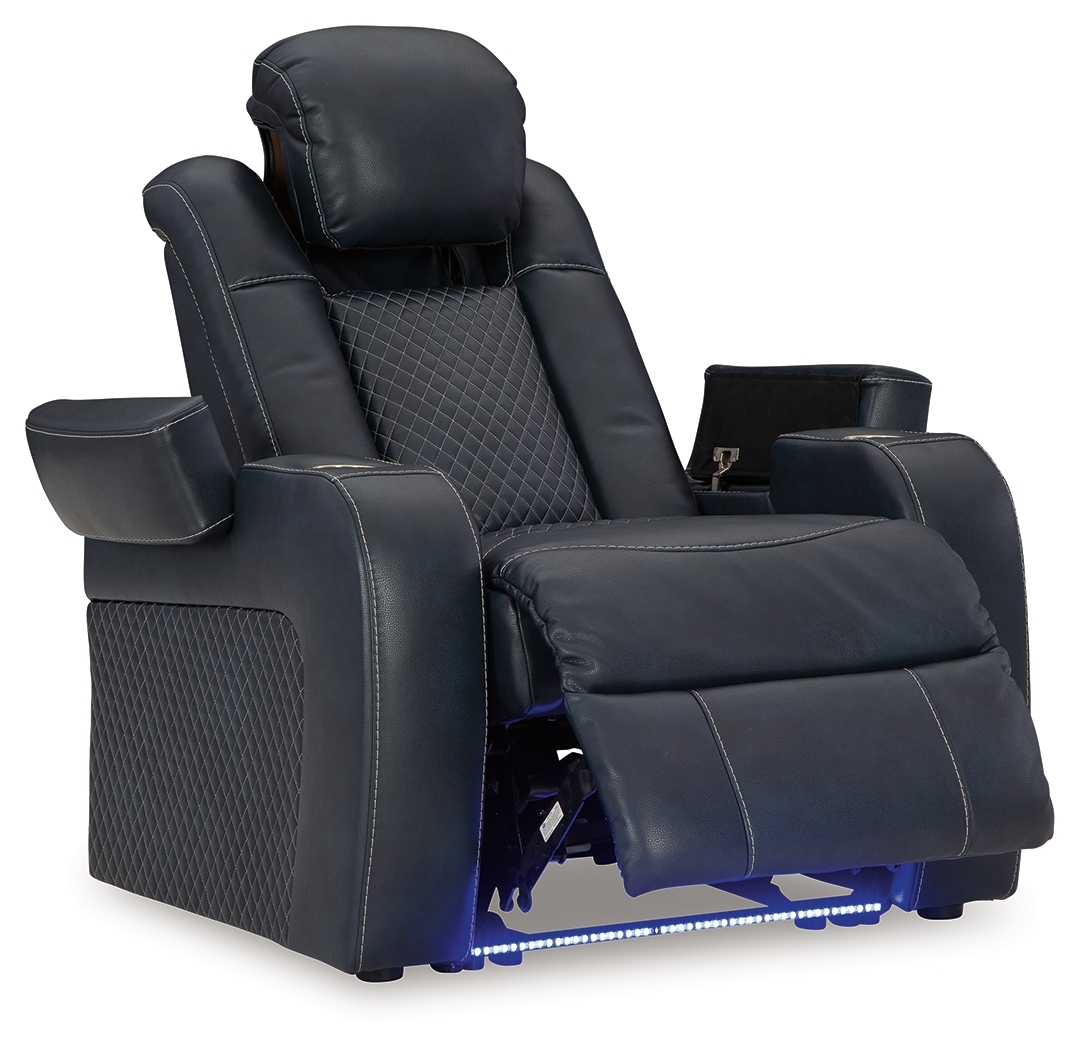 Ashley (Signature Design) Fyne-Dyme Pwr Recliner/Adj Headrest