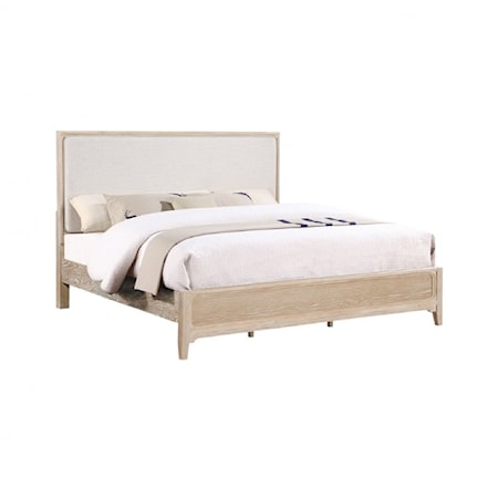 Upholstered Panel King Bed