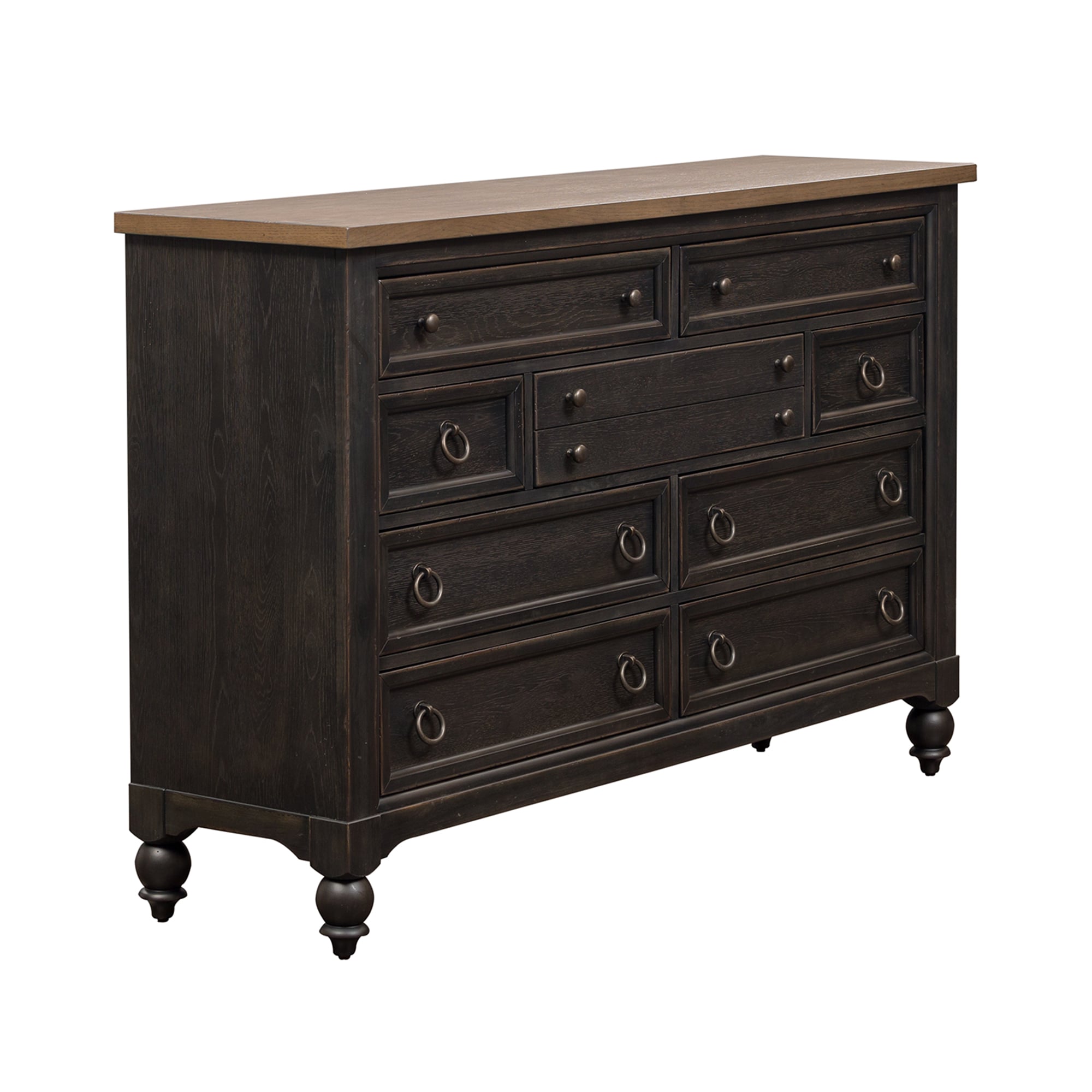 Libby Americana Farmhouse 615-BR31-B Transitional 9-Drawer Dresser With ...