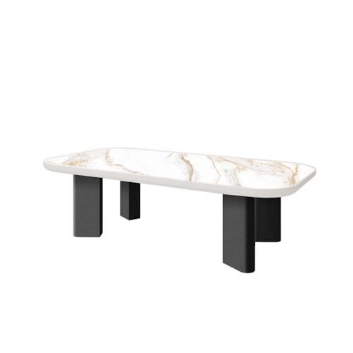 Rectangular Coffee Table - Onyx/Alabaster