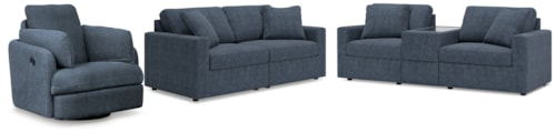 3-Piece Sectional Sofa, 2-Piece Sectional Loveseat And Swivel Glider Recliner