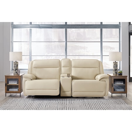 2-Piece Power Reclining Loveseat W/ Console