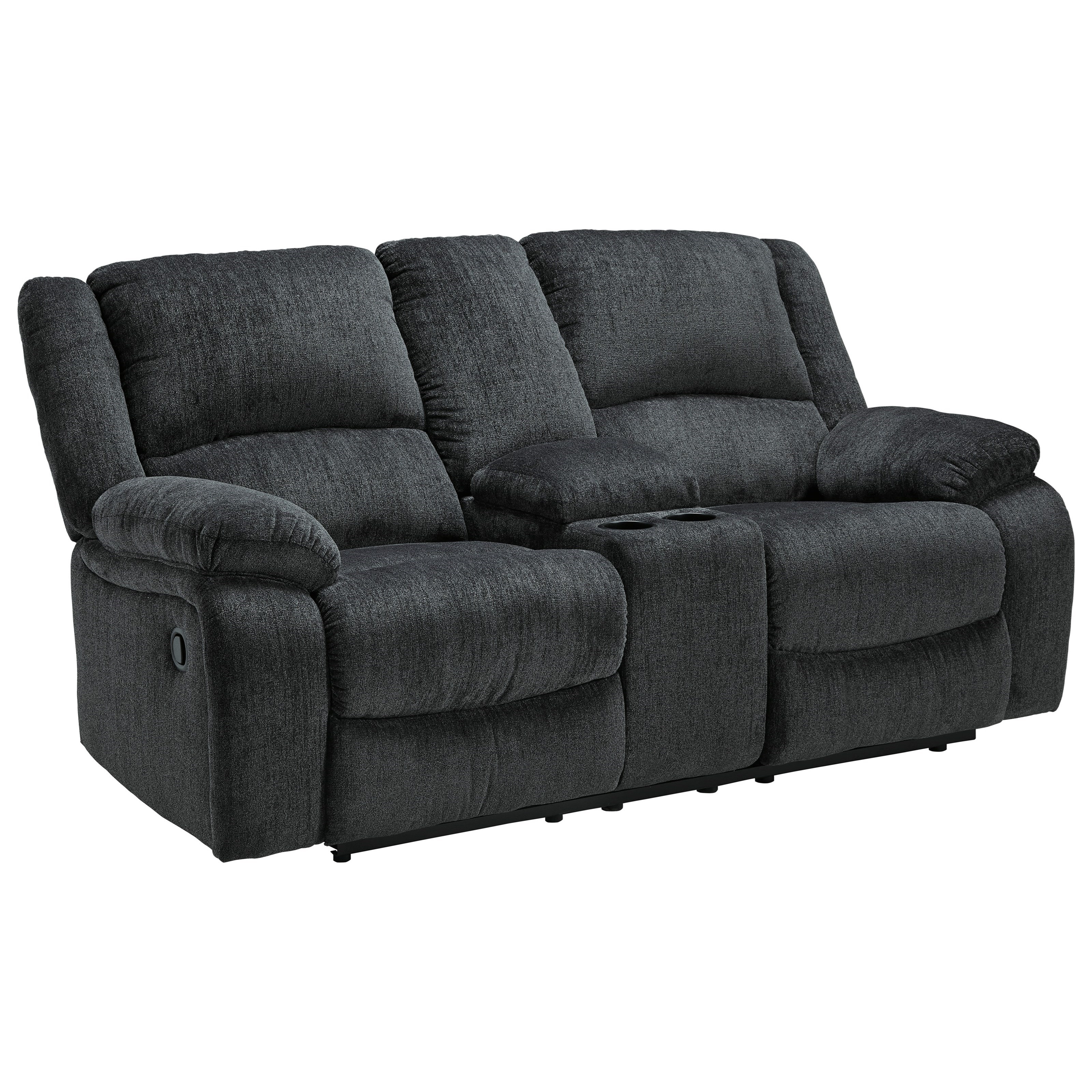 2 seater discount console recliner sofa