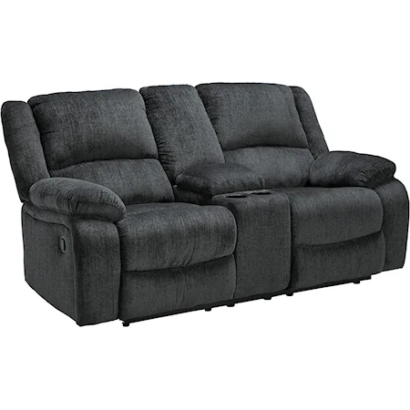 Double Reclining Loveseat w/ Console