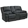 Michael Alan Select Draycoll Double Reclining Loveseat w/ Console