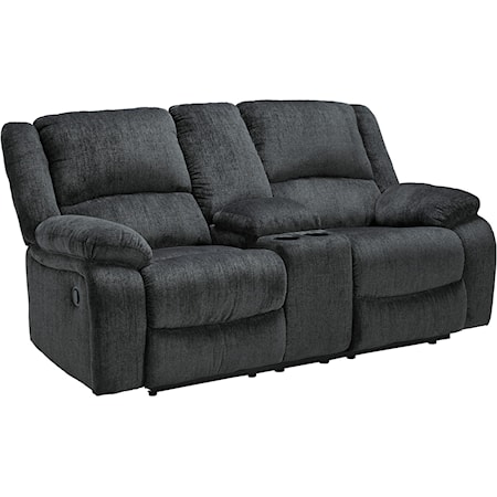 Double Reclining Loveseat w/ Console