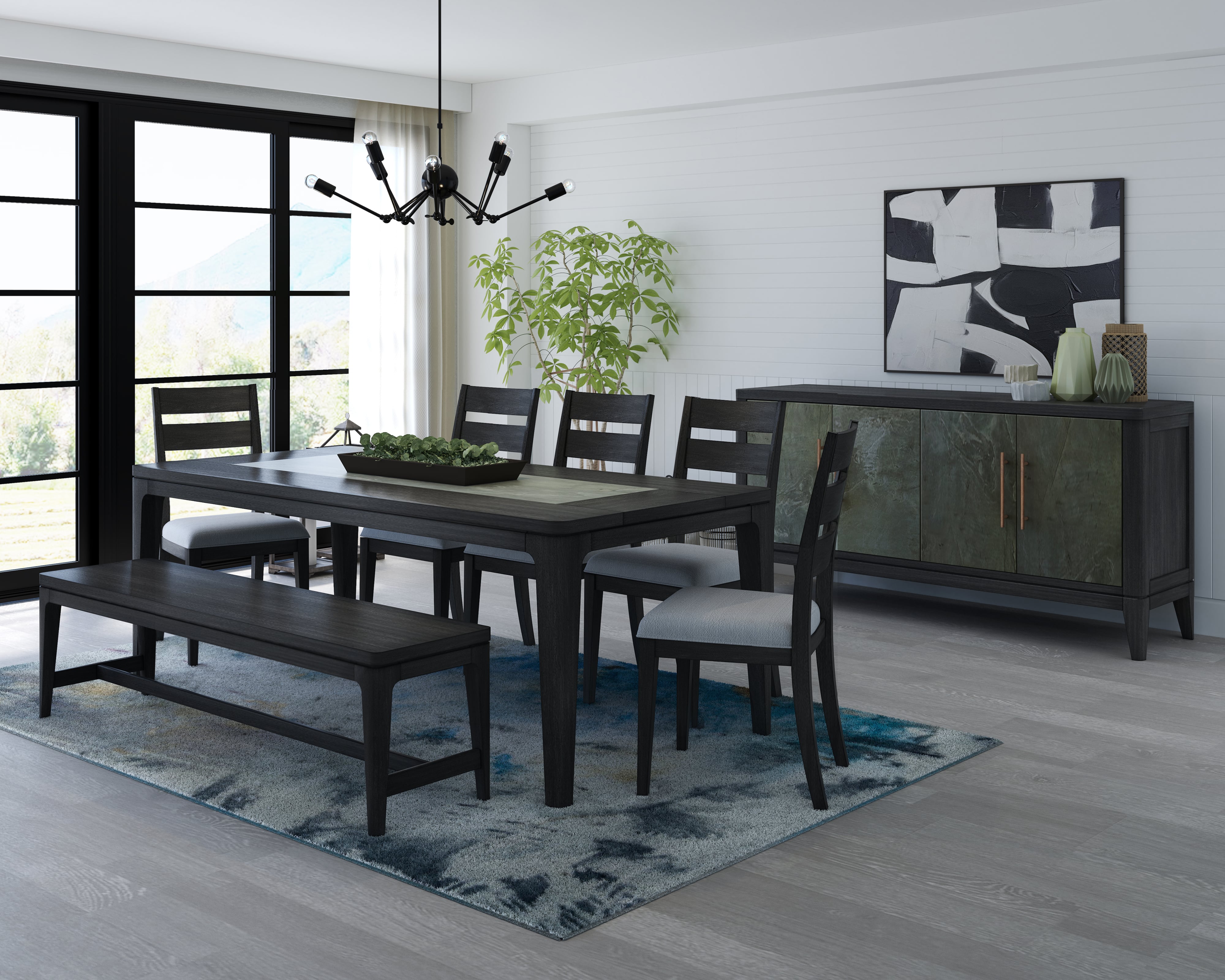 SALADO TOP SLATE DINING TABLE