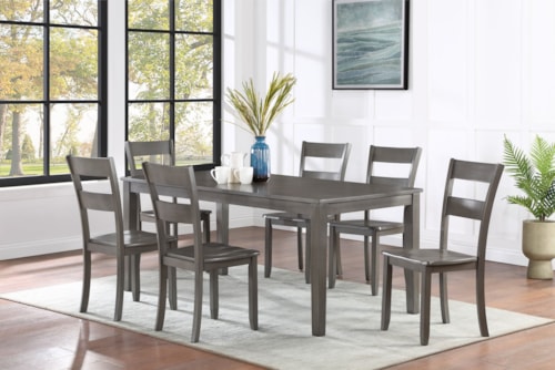 Transitional 7-Piece Dining Set