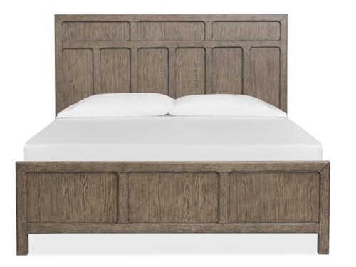 Transitional Queen Panel Bed