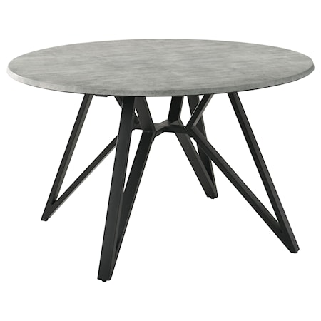 5-piece Dining Table Set Concrete