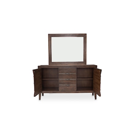 2-Piece Sideboard and Mirror Set