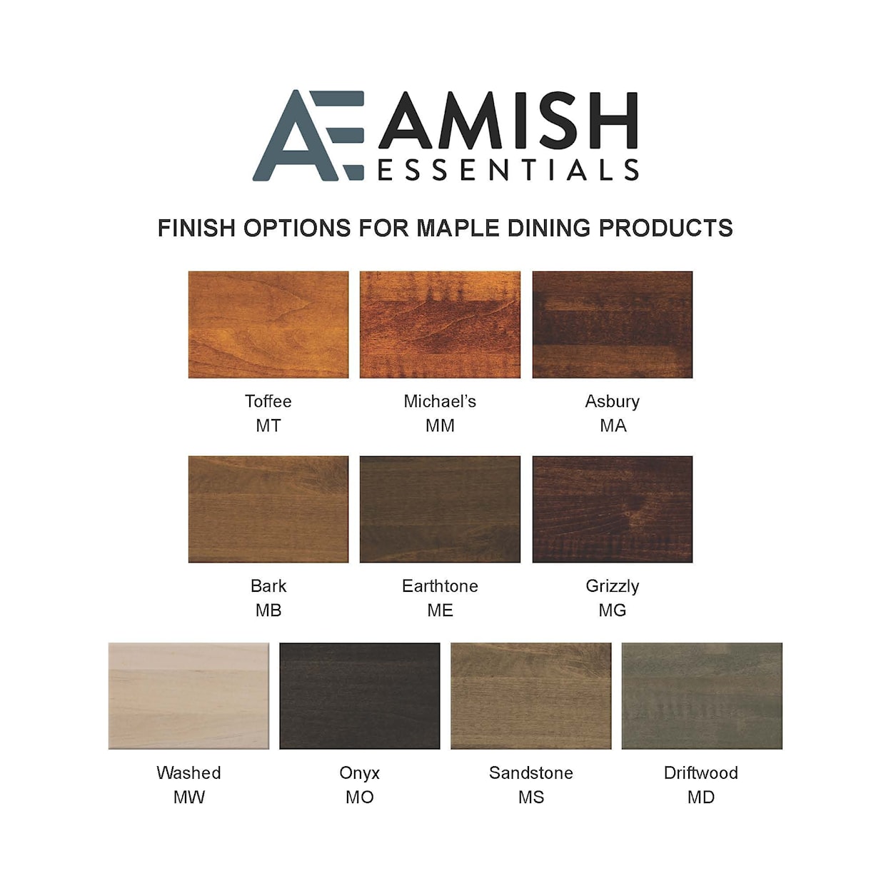 Archbold Furniture Amish Essentials Casual Dining Rectangle Table 36" x 48"