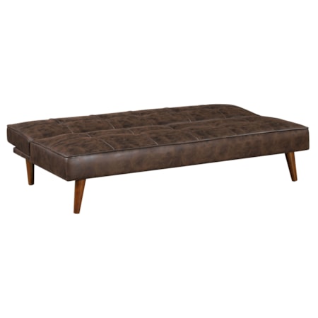 SADDLE BROWN SOFA BED | .