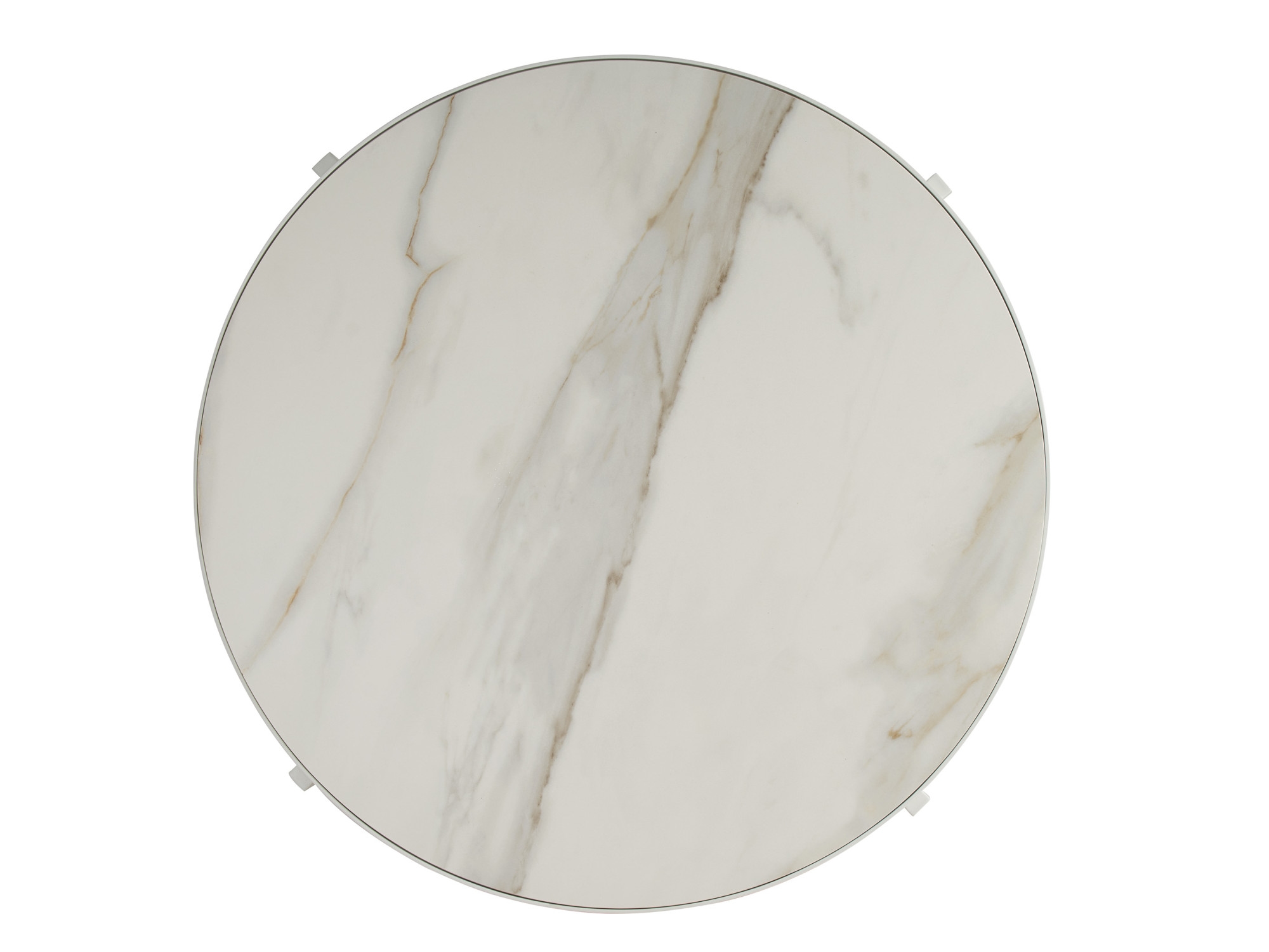 Outdoor 44" Round Stone-Top Cocktail Table