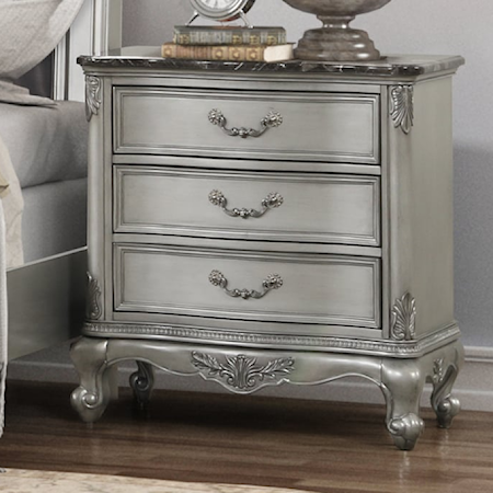 Nightstand W/Marble Top