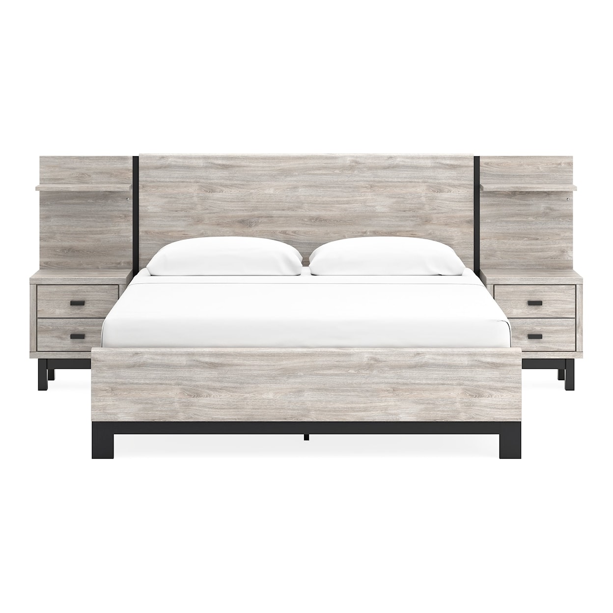 JB King Vessalli King Panel Bed with Extensions