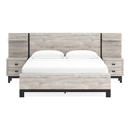 King Panel Bed with Extensions