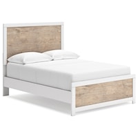 Two-Tone Full Panel Bed