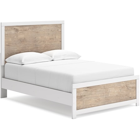 Two-Tone Full Panel Bed