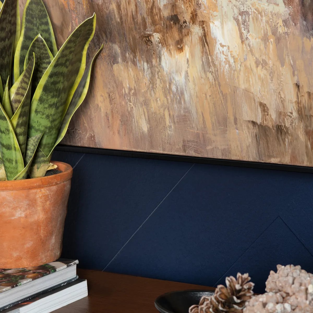 Bolting Bison Framed Canvas