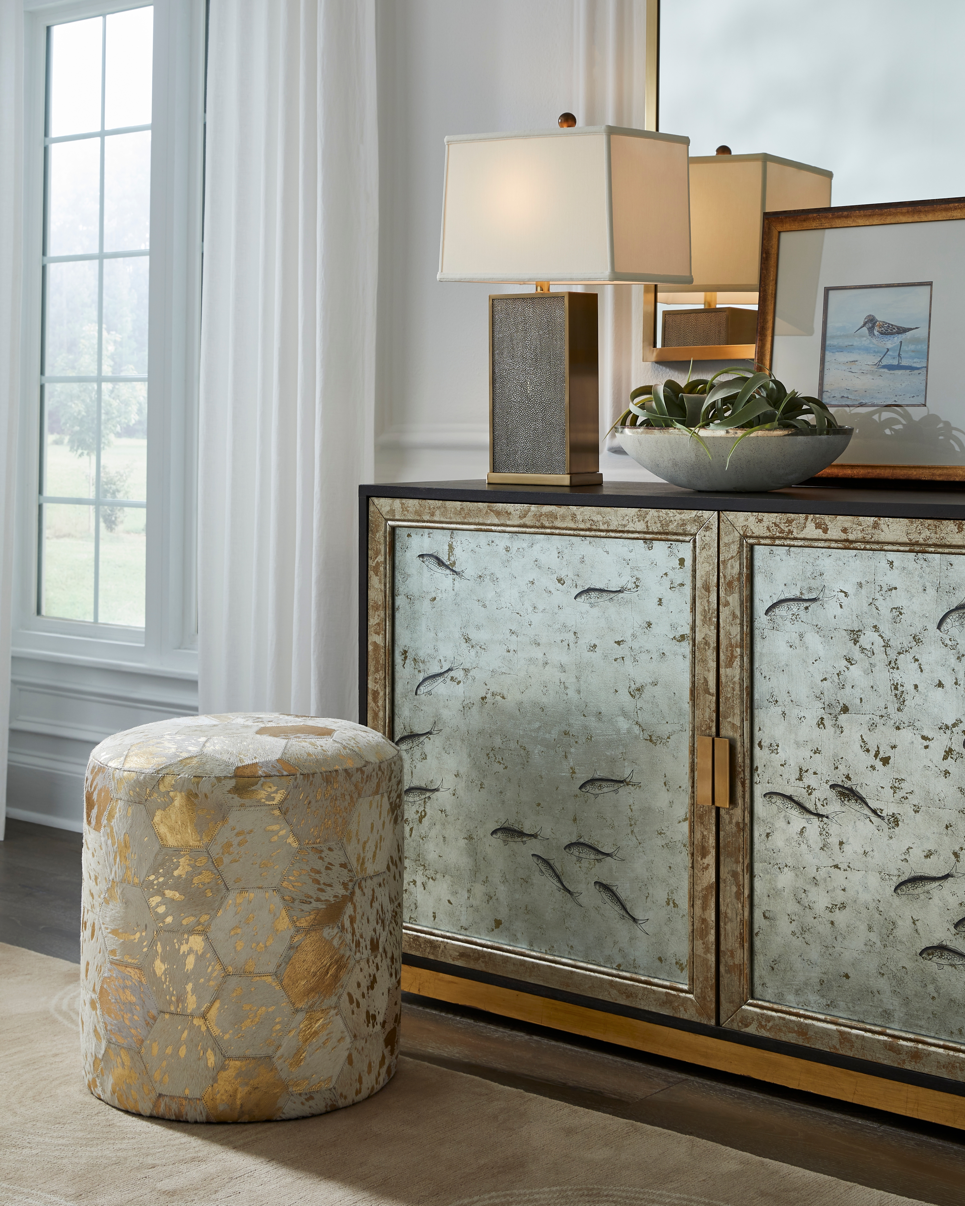 Chelsea House Chelsea House Misc Gray Shagreen Lamp