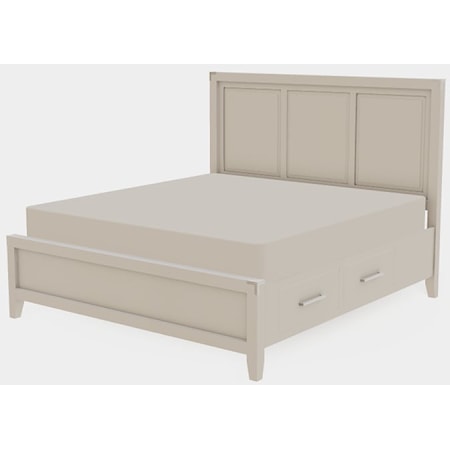 King Raised Panel Bed BD