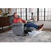 Bravo Furniture Jodie Pwr Swivel Recliner w/ Adjustable Arms & HR