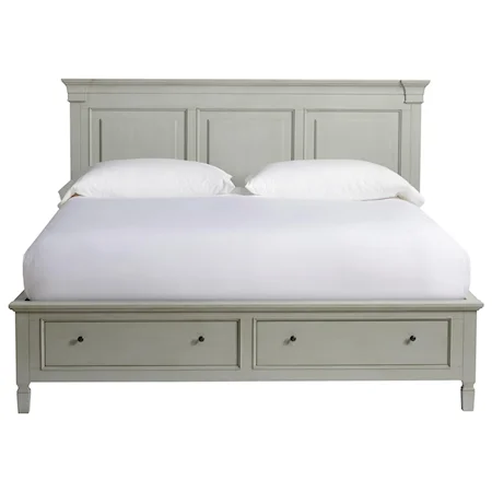 Queen Storage Panel Bed