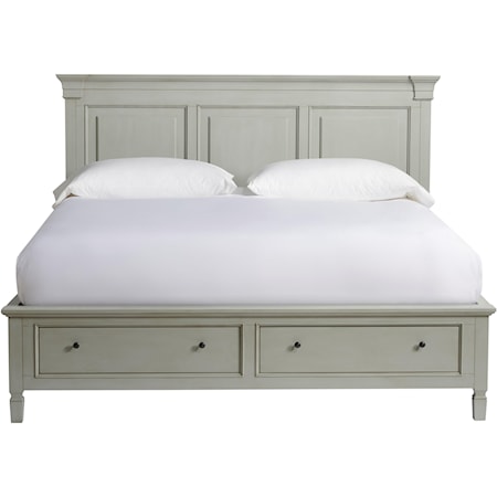 Queen Storage Panel Bed