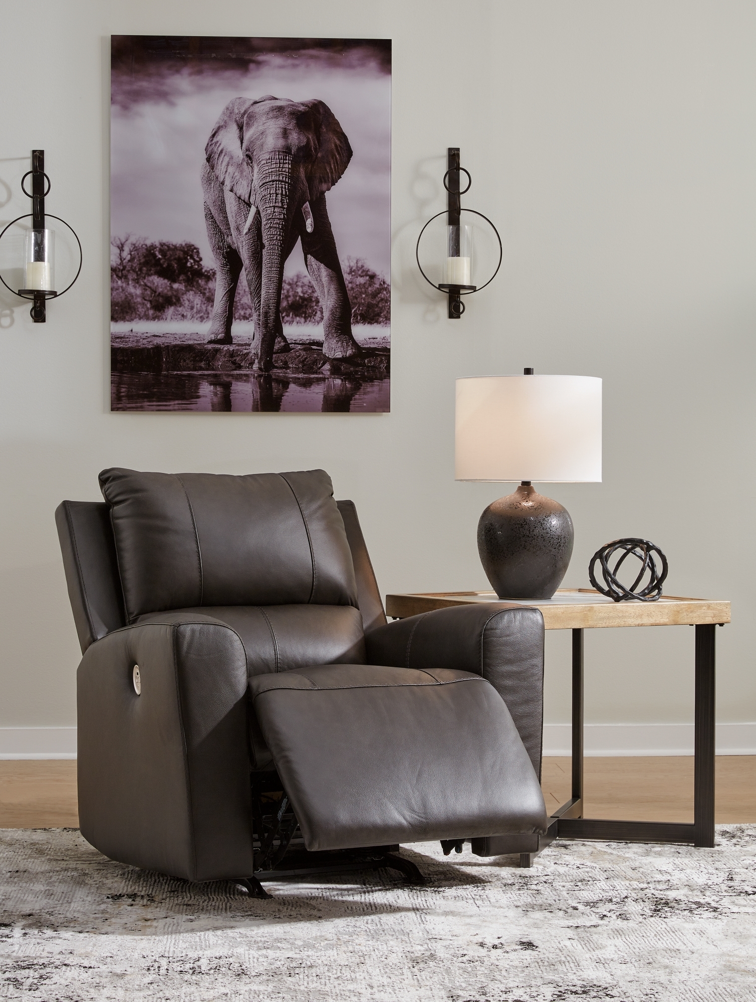 Signature Design by Ashley Boxmere Power Rocker Recliner