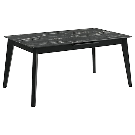 78-inch Extension Dining Table Faux Marble