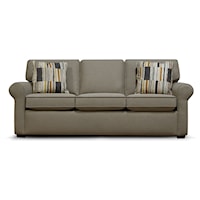 Transitional Sofa with Queen Pullout Bed