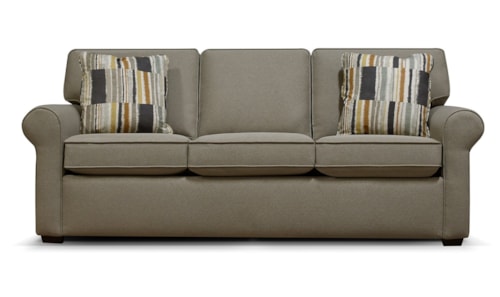 Transitional Sofa with Queen Pullout Bed