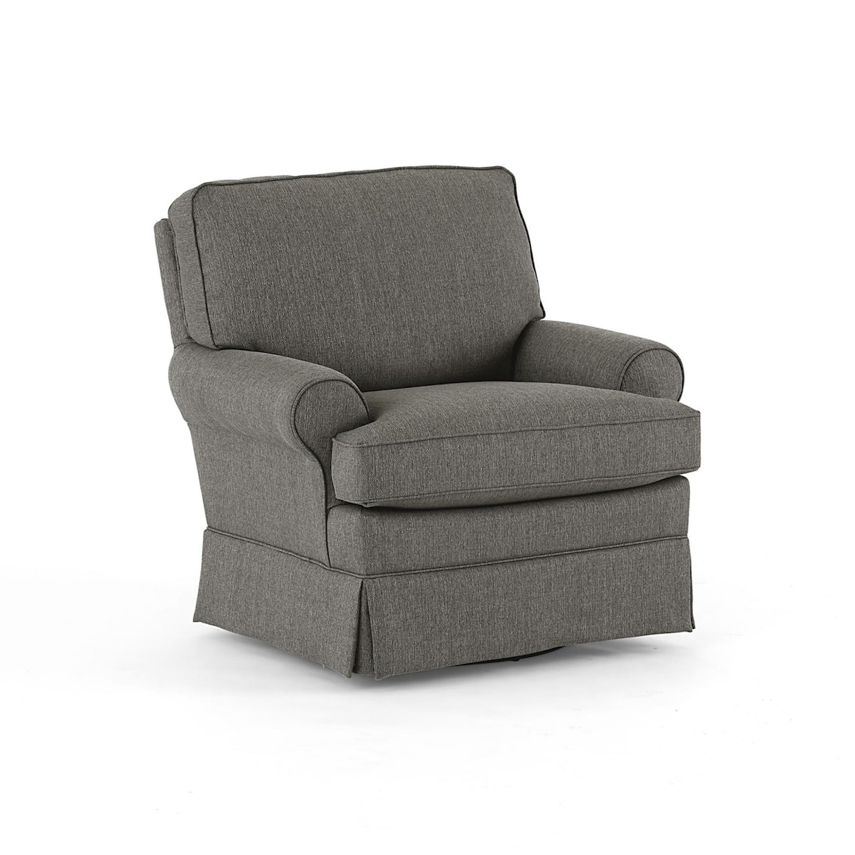 Bravo Furniture Quinn Swivel Glider Chair with Welt Cord Trim