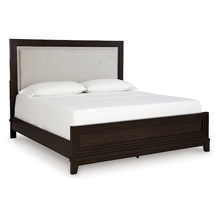 Queen Upholstered Panel Bed