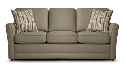 Casual Queen Sleeper Sofa with Innerspring Mattress