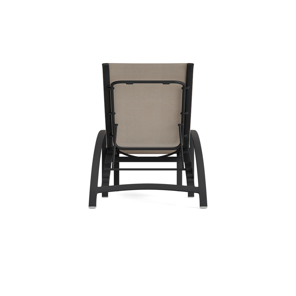 Stacking Adj. Sling Lay-Flat Chaise Lounge