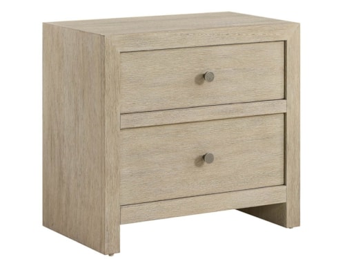 Coastal 2-Drawer Nightstand with USB/USB-C Ports