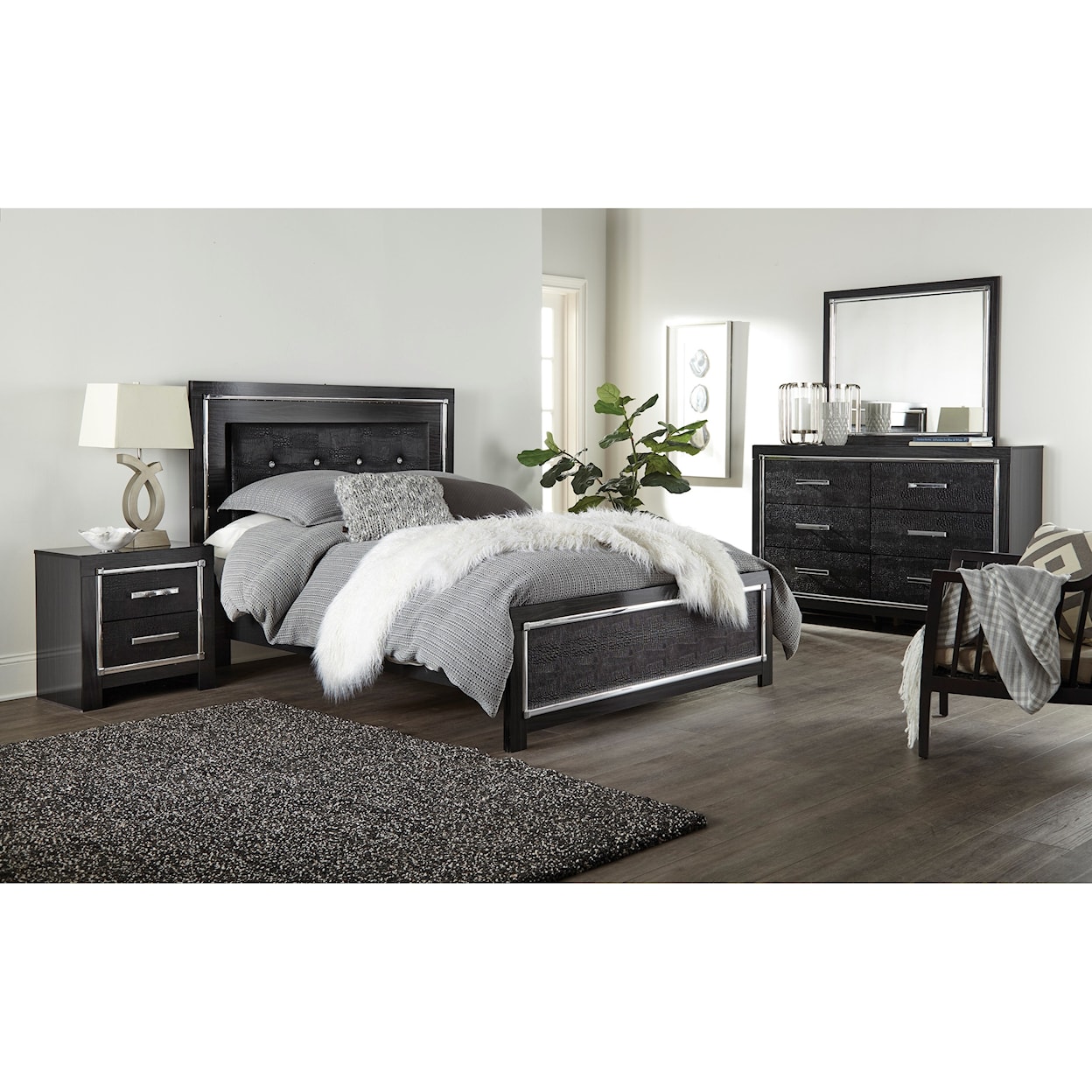 Signature Design by Ashley Kaydell 6PC Queen Bedroom Group