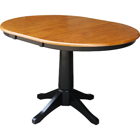 Round Table in Cherry/Black