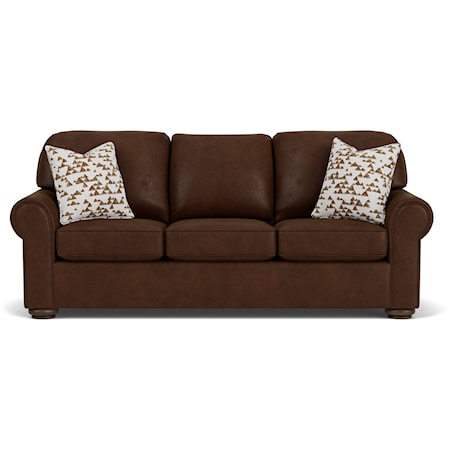 Traditional Sofa with Rolled Arms