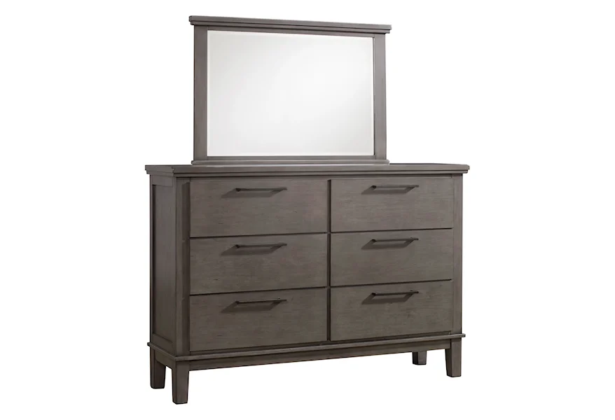 Hallanden Dresser and Mirror by Benchcraft at Zak's Home Outlet