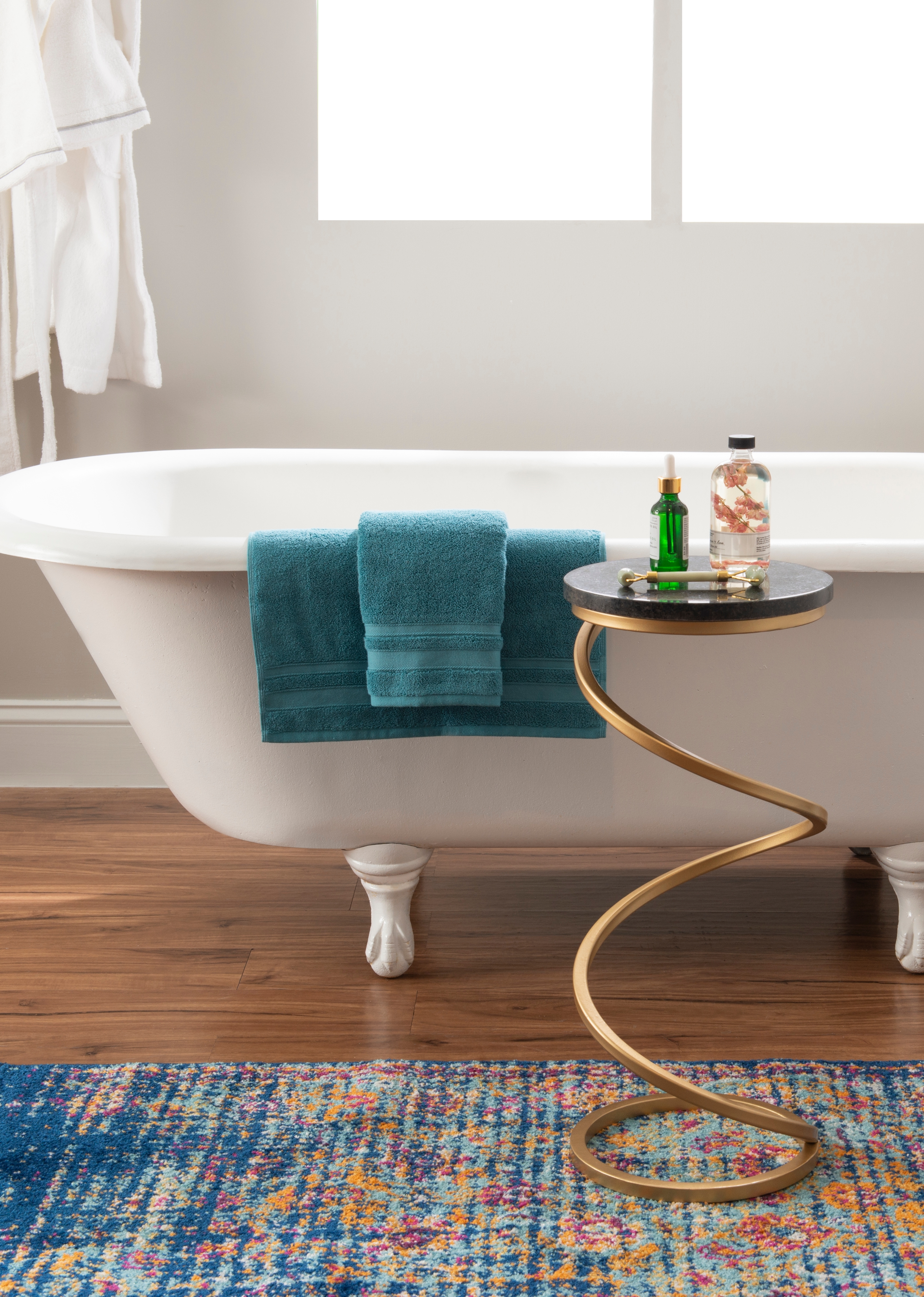 Spiral Drink Table Black Granite