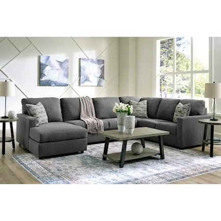 3-Piece Sectional with Chaise